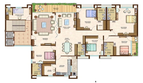 Featured Image of Godrej Woods 5 BHK Floor Plan